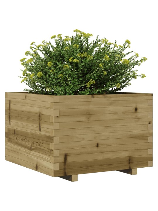 Zahradní truhlík 70 x 70 x 49,5 cm impregnované borové dřevo