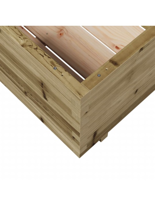 Zahradní truhlík 70 x 70 x 49,5 cm impregnované borové dřevo