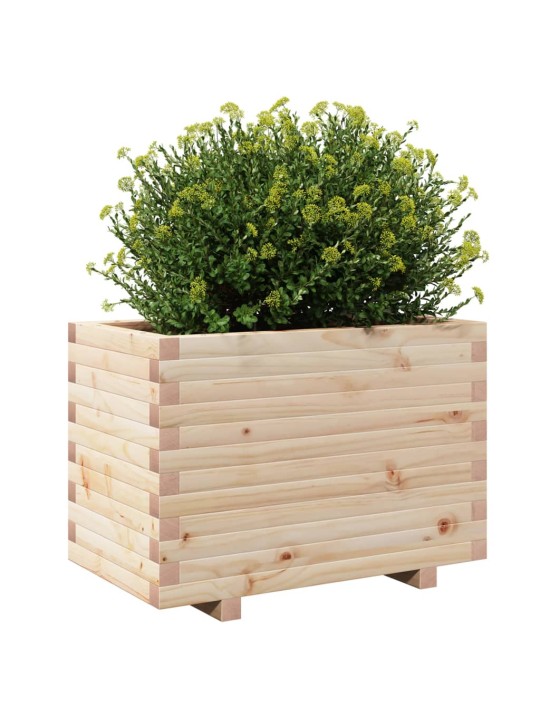 Zahradní truhlík 70 x 40 x 49,5 cm masivní borové dřevo
