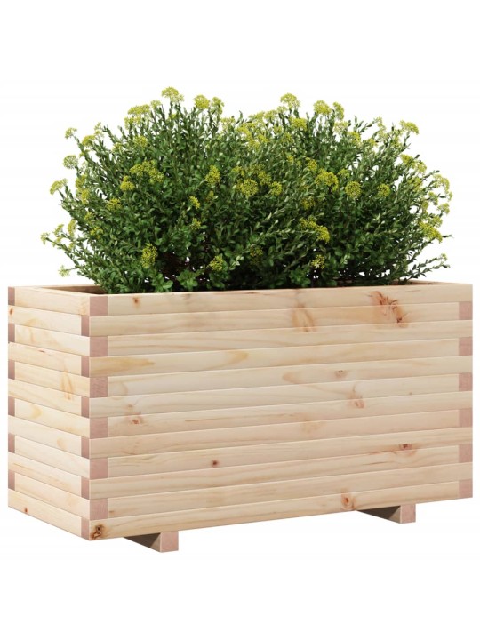 Zahradní truhlík 90 x 40 x 49,5 cm masivní borové dřevo