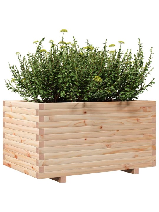 Zahradní truhlík 90 x 60 x 49,5 cm masivní borové dřevo