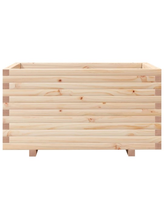 Zahradní truhlík 90 x 60 x 49,5 cm masivní borové dřevo