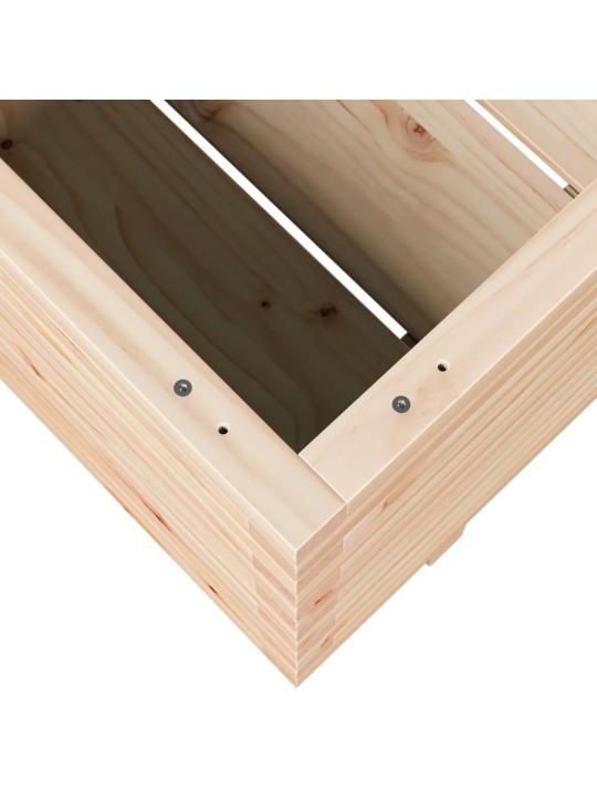 Zahradní truhlík 90 x 60 x 49,5 cm masivní borové dřevo