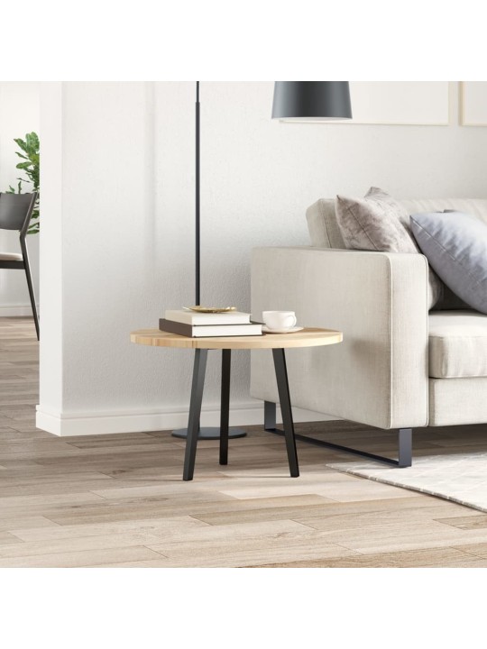 Stolní deska kulatá Ø 60 x 2 cm masivní akáciové dřevo