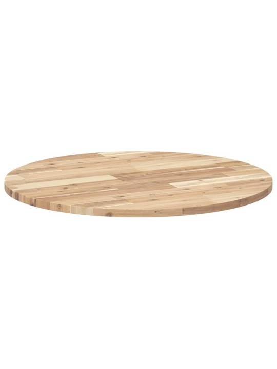 Stolní deska kulatá ø 70 x 2 cm masivní akáciové dřevo