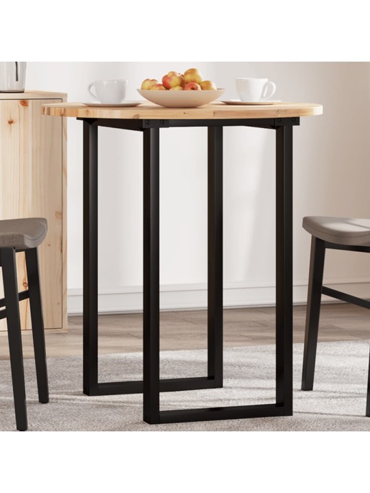 Stolní deska kulatá ø 70 x 2 cm masivní akáciové dřevo