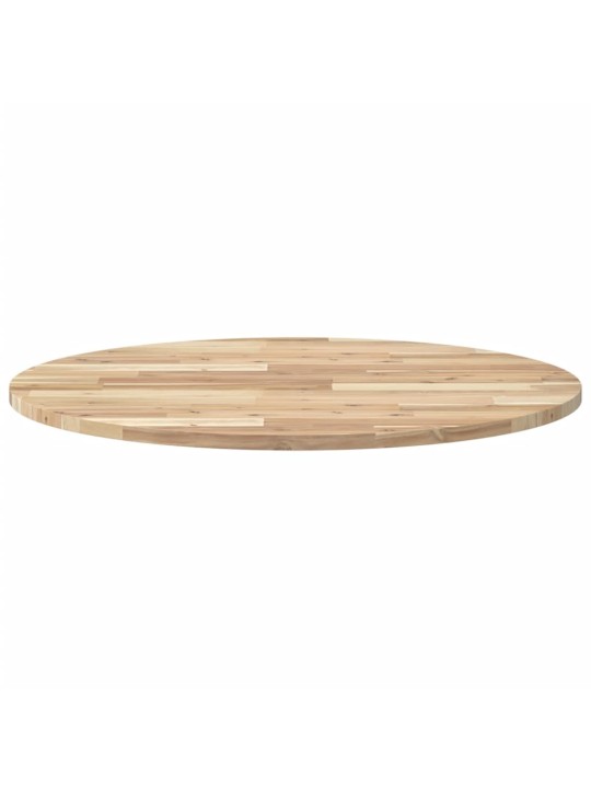 Stolní deska kulatá Ø 80 x 2 cm masivní akáciové dřevo