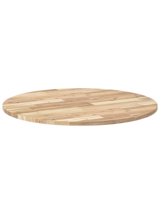 Stolní deska kulatá Ø 80 x 2 cm masivní akáciové dřevo