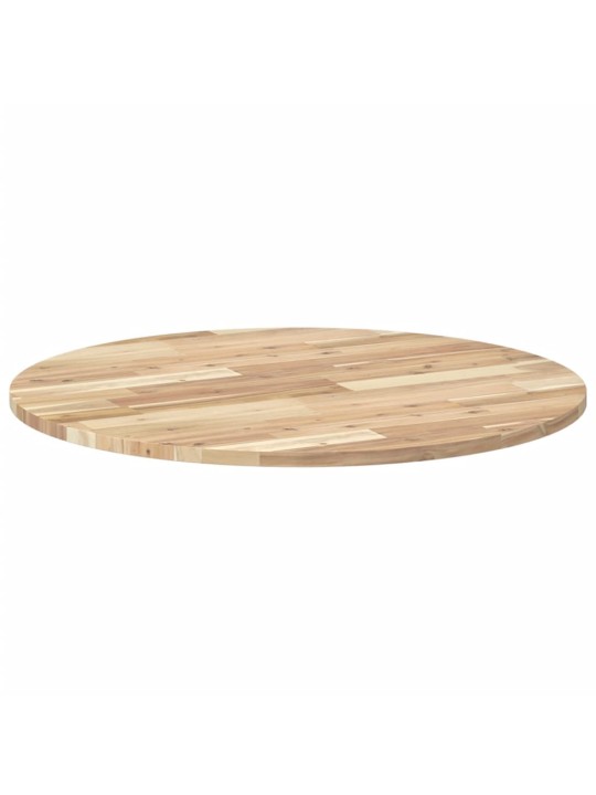 Stolní deska kulatá Ø 80 x 2 cm masivní akáciové dřevo