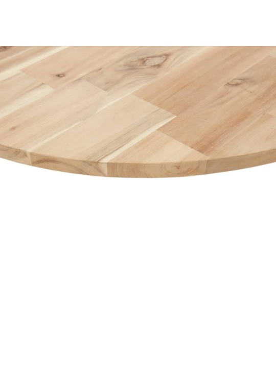 Stolní deska kulatá Ø 80 x 2 cm masivní akáciové dřevo