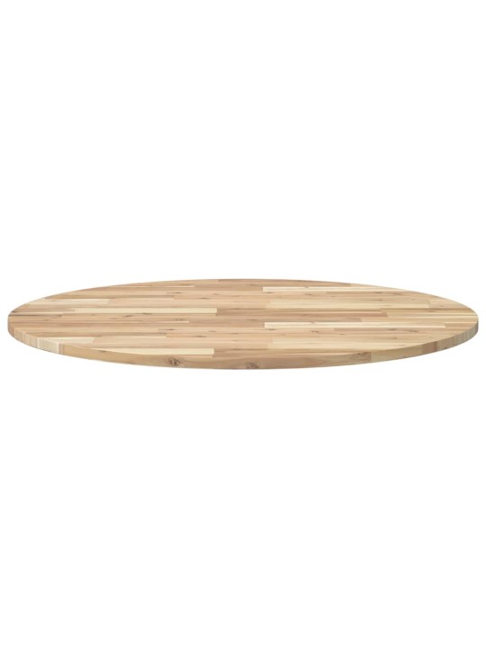 Stolní deska kulatá Ø 90 x 2 cm masivní akáciové dřevo