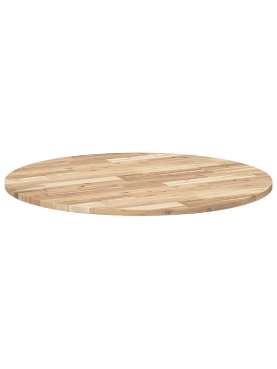Stolní deska kulatá Ø 90 x 2 cm masivní akáciové dřevo