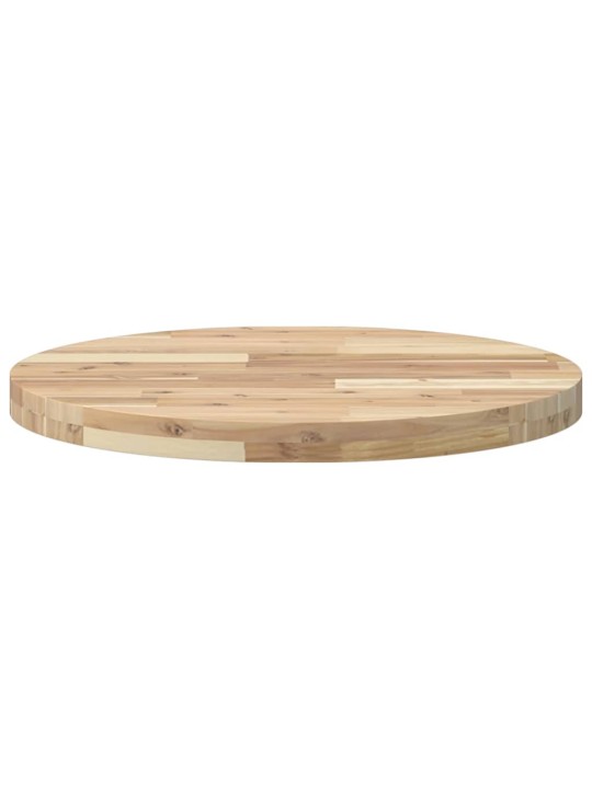 Stolní deska kulatá Ø 60 x 4 cm masivní akáciové dřevo