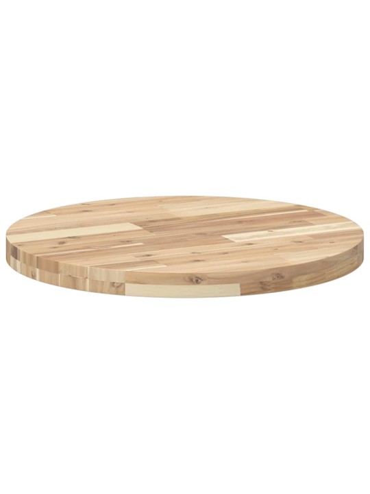 Stolní deska kulatá Ø 60 x 4 cm masivní akáciové dřevo