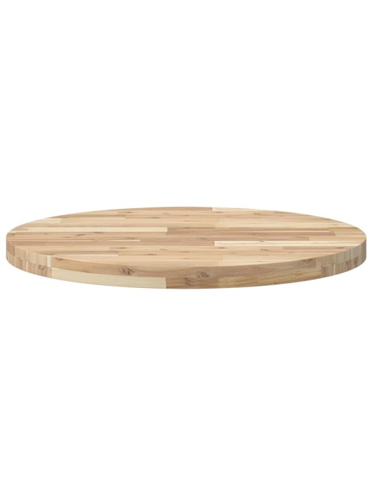 Stolní deska kulatá Ø 70 x 4 cm masivní akáciové dřevo
