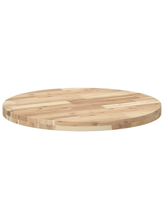 Stolní deska kulatá Ø 70 x 4 cm masivní akáciové dřevo