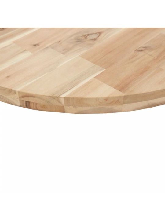 Stolní deska kulatá Ø 70 x 4 cm masivní akáciové dřevo