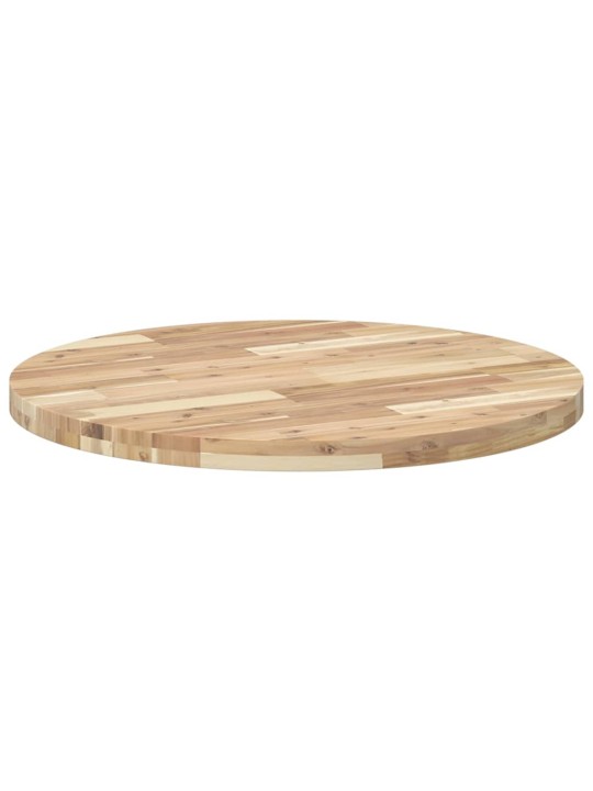 Stolní deska kulatá Ø 80 x 4 cm masivní akáciové dřevo