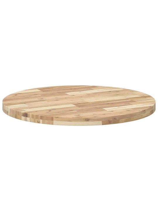 Stolní deska kulatá Ø 80 x 4 cm masivní akáciové dřevo
