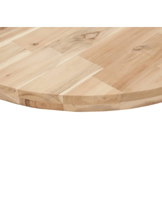 Stolní deska kulatá Ø 90 x 4 cm masivní akáciové dřevo