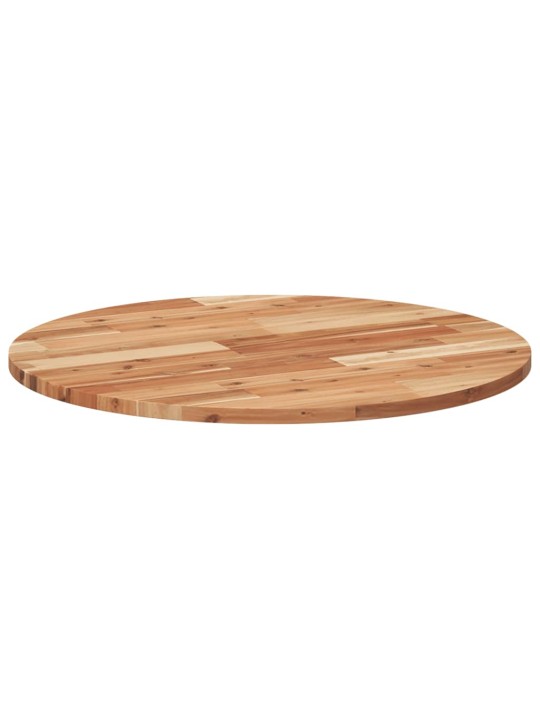 Stolní deska kulatá ø 70 x 2 cm masivní akáciové dřevo