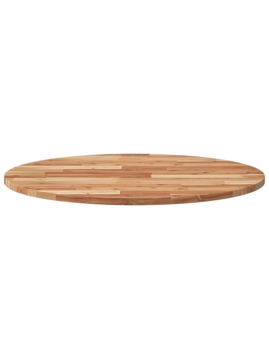 Stolní deska kulatá Ø 80 x 2 cm masivní akáciové dřevo