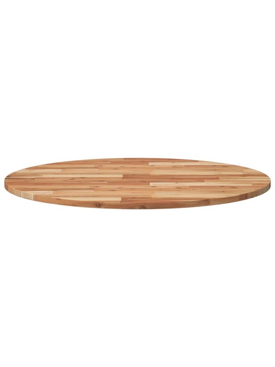 Stolní deska kulatá Ø 90 x 2 cm masivní akáciové dřevo