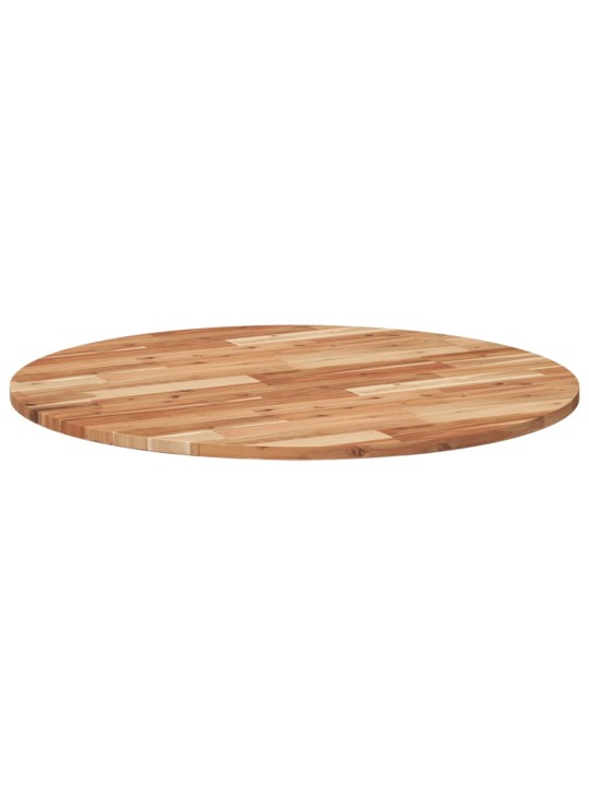 Stolní deska kulatá Ø 90 x 2 cm masivní akáciové dřevo