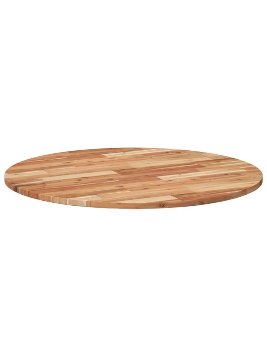 Stolní deska kulatá Ø 90 x 2 cm masivní akáciové dřevo