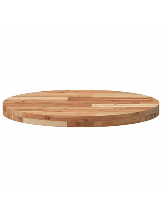 Stolní deska kulatá Ø 60 x 4 cm masivní akáciové dřevo