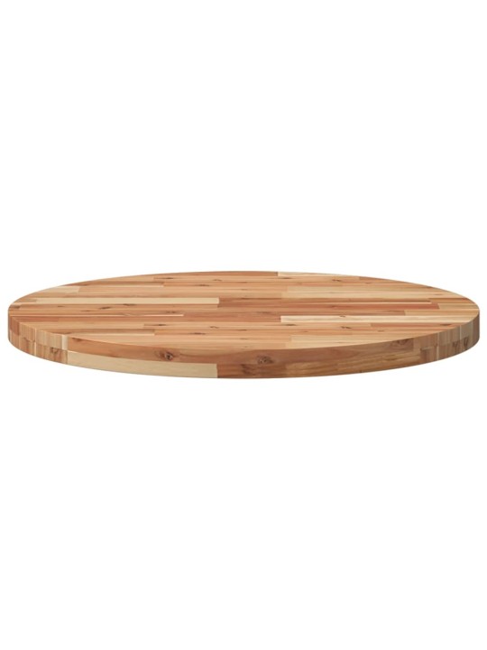 Stolní deska kulatá Ø 70 x 4 cm masivní akáciové dřevo