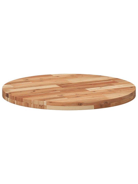 Stolní deska kulatá Ø 70 x 4 cm masivní akáciové dřevo