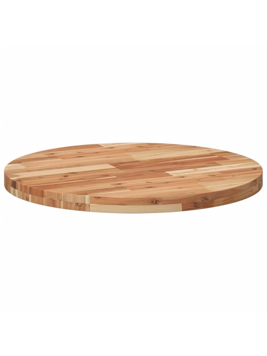 Stolní deska kulatá Ø 70 x 4 cm masivní akáciové dřevo