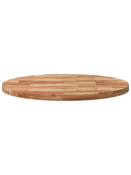 Stolní deska kulatá Ø 90 x 4 cm masivní akáciové dřevo