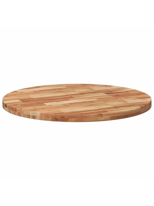 Stolní deska kulatá Ø 90 x 4 cm masivní akáciové dřevo