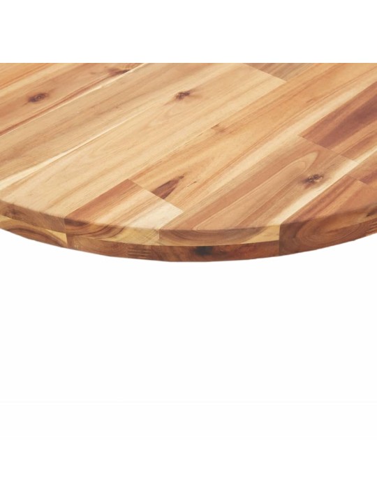 Stolní deska kulatá Ø 90 x 4 cm masivní akáciové dřevo