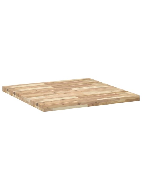 Stolní deska čtvercová 80 x 80 x 4 cm masivní akáciové dřevo