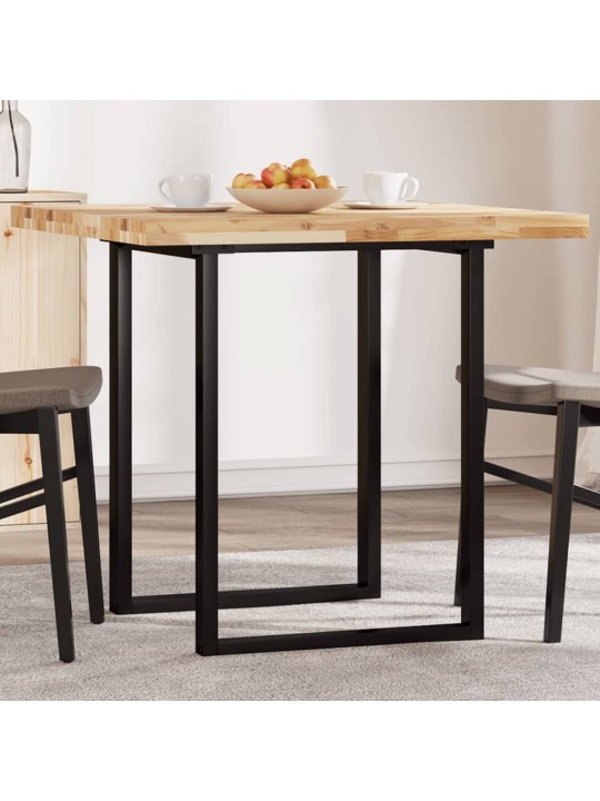 Stolní deska čtvercová 80 x 80 x 4 cm masivní akáciové dřevo