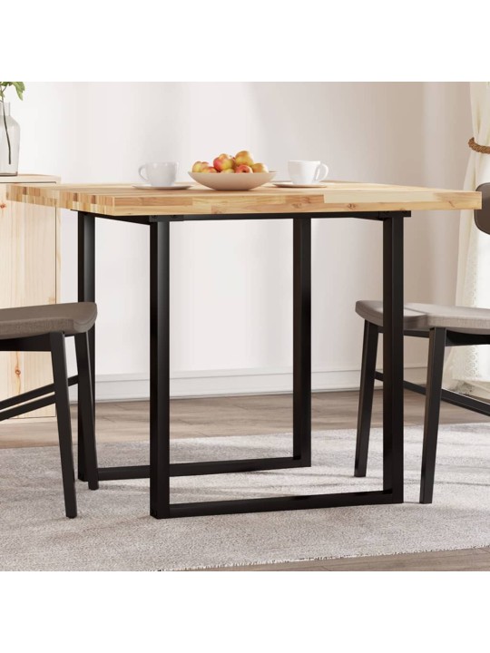 Stolní deska čtvercová 90 x 90 x 4 cm masivní akáciové dřevo