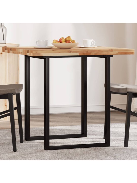 Stolní deska čtvercová 80 x 80 x 4 cm masivní akáciové dřevo