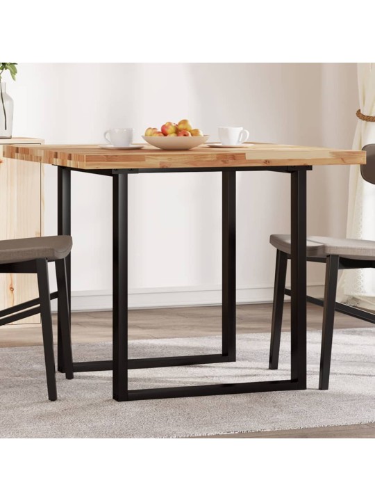 Stolní deska čtvercová 90 x 90 x 4 cm masivní akáciové dřevo