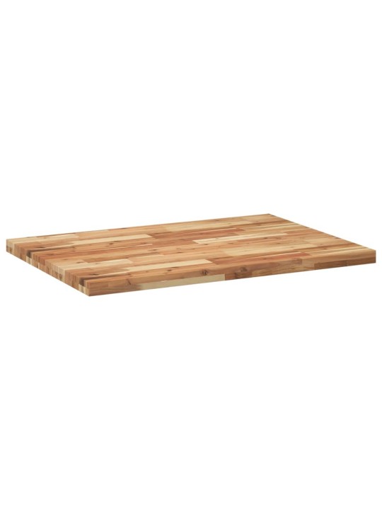 Stolní deska obdélníková 80 x 70 x 4 cm masivní akáciové dřevo