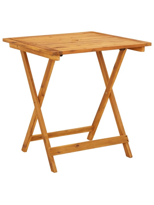 3dílný bistro set béžový textil a masivní dřevo