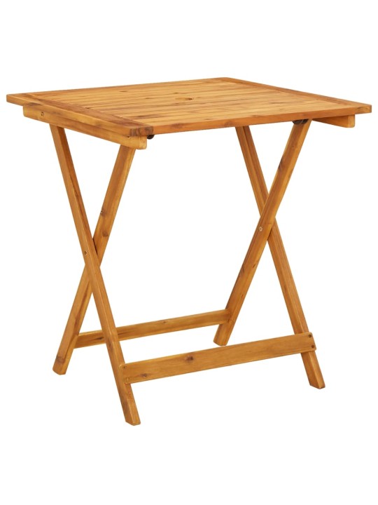 3dílný bistro set antracitový textil a masivní dřevo