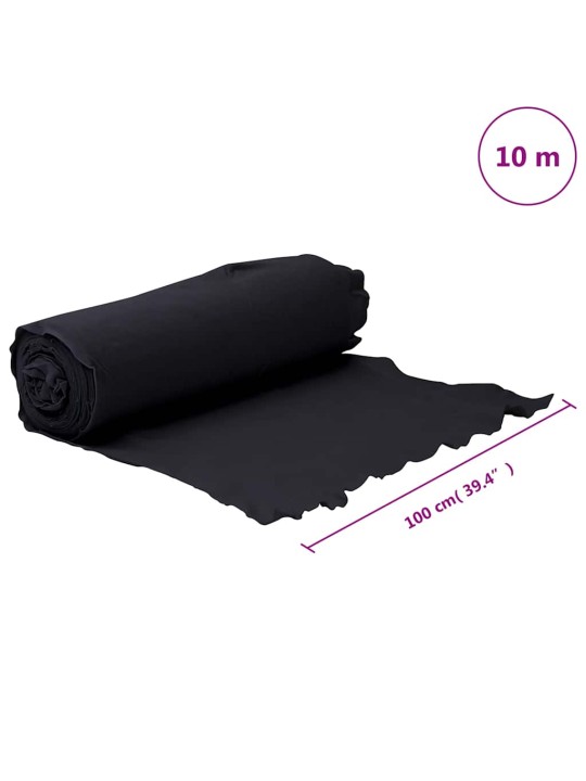 Geotextilní membrána černá 1 x 10 m polyesterové vlákno