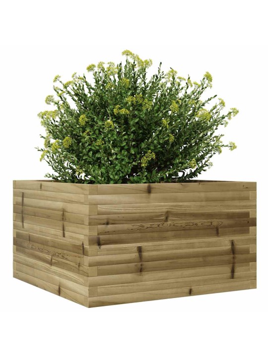 Zahradní truhlík 80 x 80 x 46 cm impregnované borové dřevo