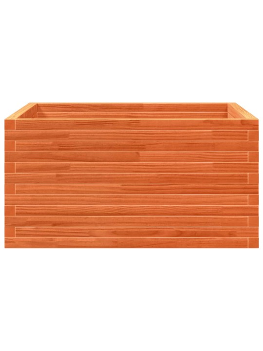 Zahradní truhlík voskově hnědý 90 x 90 x 46 cm masivní borovice