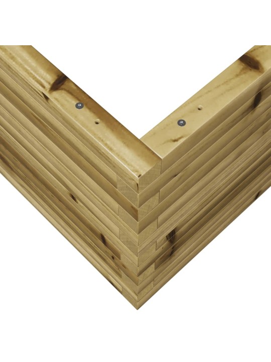 Zahradní truhlík 90 x 90 x 46 cm impregnované borové dřevo