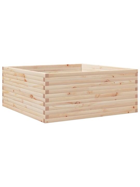 Zahradní truhlík 110 x 110 x 46 cm masivní borové dřevo