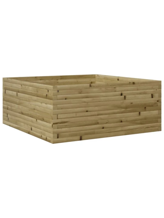 Zahradní truhlík 110 x 110 x 46 cm impregnované borové dřevo